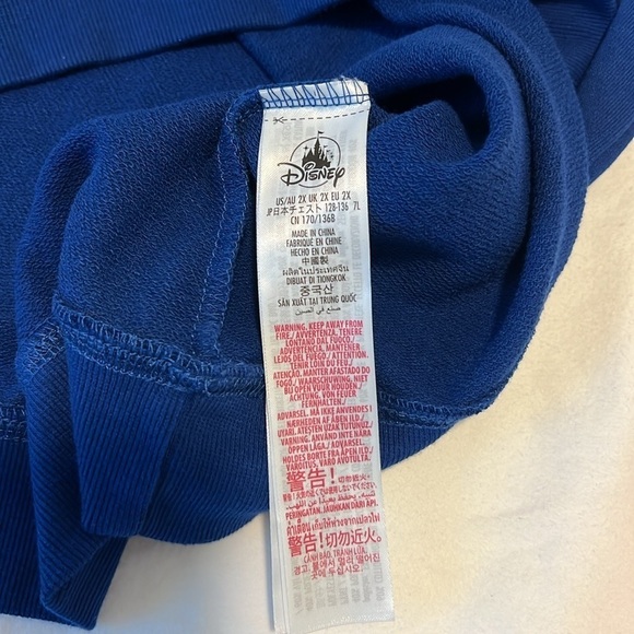 Disney Parks Walt Disney World Donald Duck Crewneck Sweatshirt Royal Blue 2XL - Picture 6 of 8